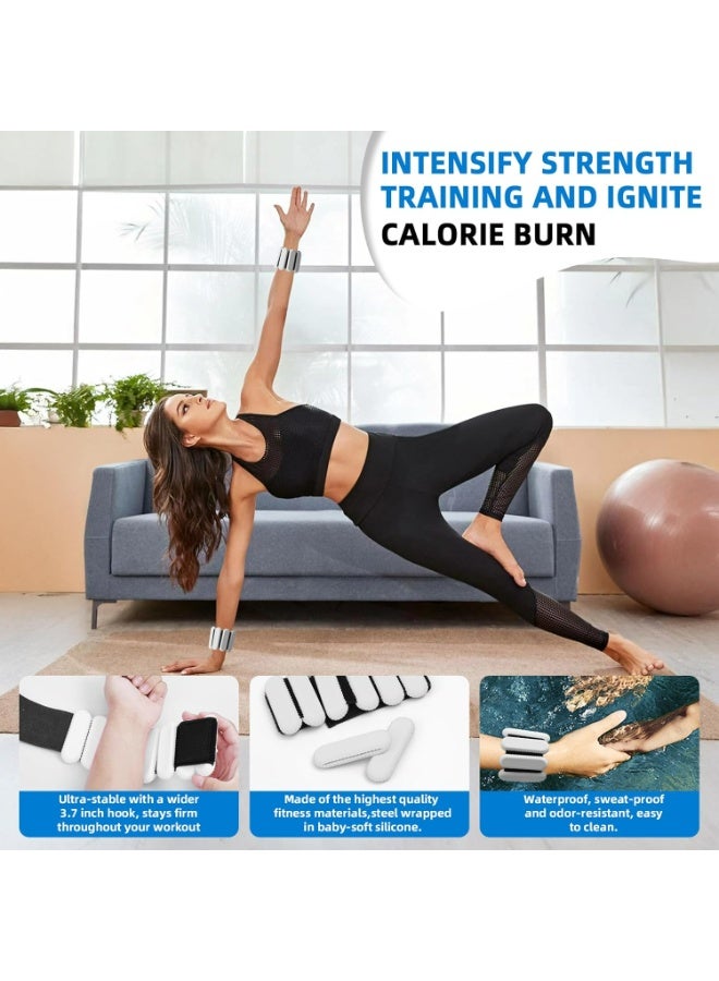 أوزيغالور مجموعة من قطعتين من الأوزان القابلة للتعديل للكاحل والمعصم لتدريب القوة، سوار تدريب مع وزن للمعصم - Image 2