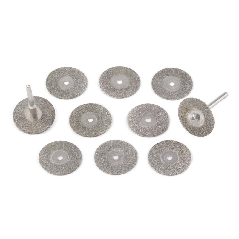 Jingling 25mm 1" Diamond Cutting Wheels Coated Rotary Blade Cut Off Discs Tile Bit Tools for Dremel Accessories Pack of 10Pcs - Image 4