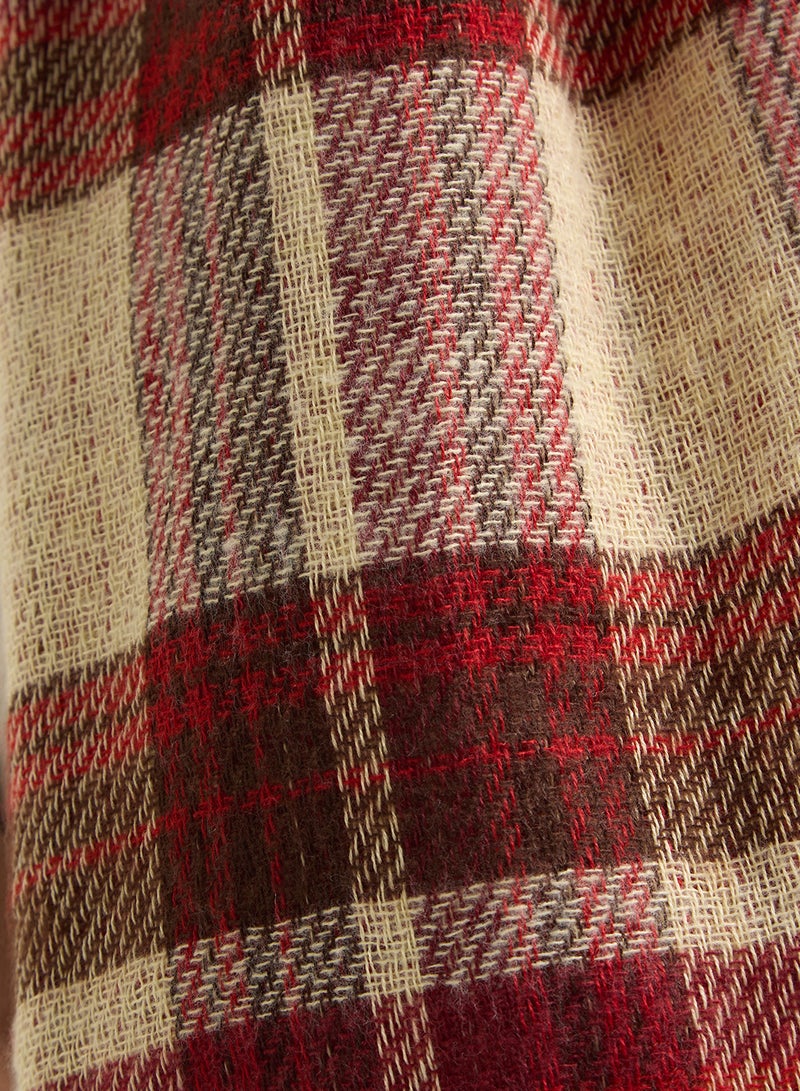 ELLA Check Pattern Light Winter Scarf  - Image 5