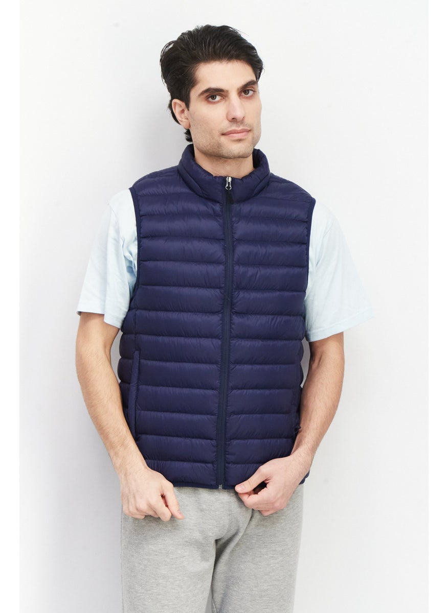 Men Packable Sleeveless Quilted Vest, Blue - pzsku/Z62E8291BE1B0E8055A7CZ/45/_/1732780644/187d3d12-a74e-4525-847c-cf0b12f35ad8