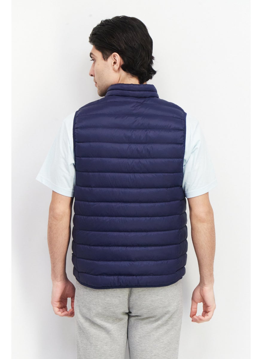 Men Packable Sleeveless Quilted Vest, Blue - pzsku/Z62E8291BE1B0E8055A7CZ/45/_/1739801697/8240c970-c658-4468-8805-a4fb99bfd463