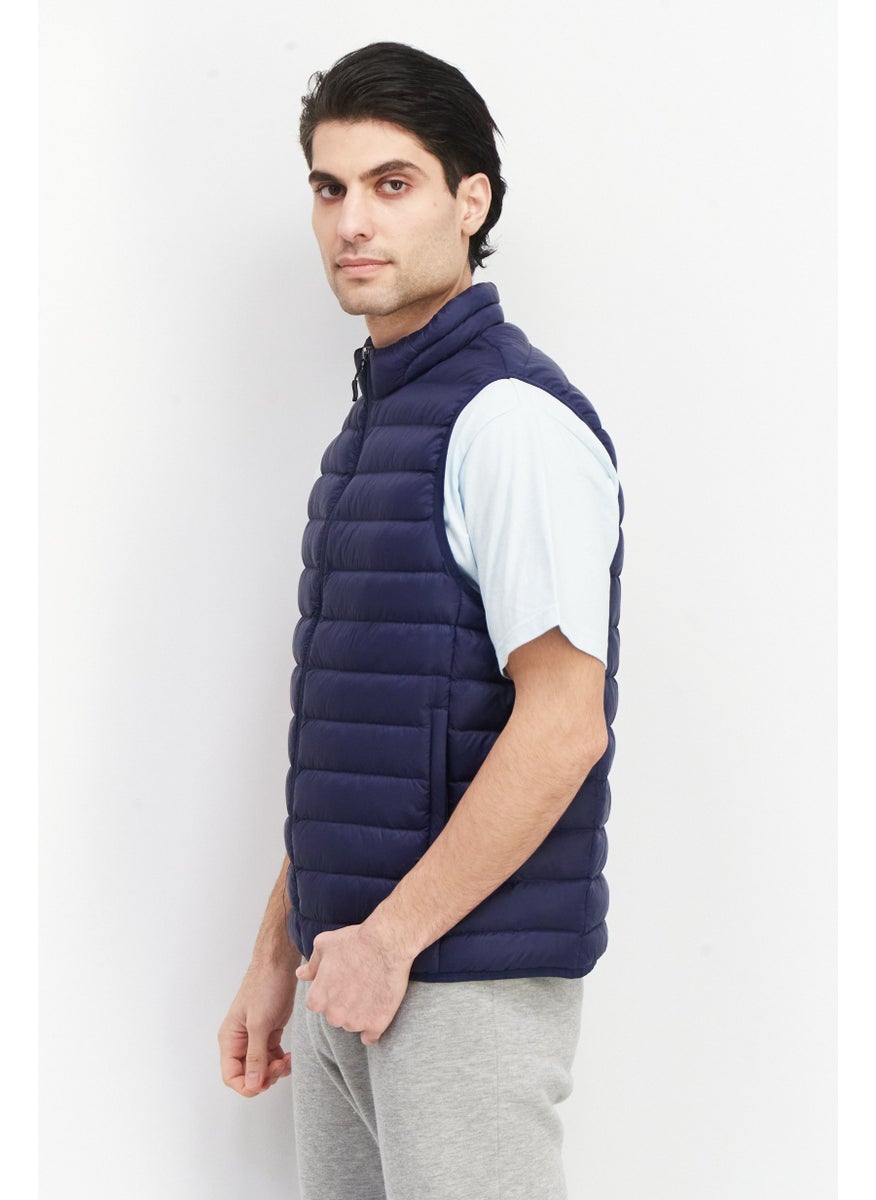 Men Packable Sleeveless Quilted Vest, Blue - pzsku/Z62E8291BE1B0E8055A7CZ/45/_/1739801710/5b825c30-b6ea-4fda-a5b9-afed31826d1d