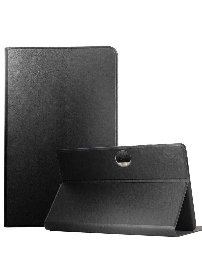 Horse PU Leather With Card Holder Flip Case Cover For Honor Pad 9 12.1 Inch 2023 Black - Image 1