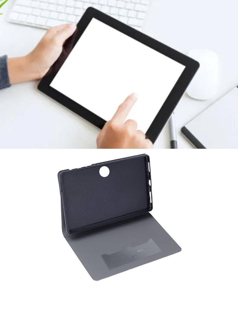Horse PU Leather With Card Holder Flip Case Cover For Honor Pad 9 12.1 Inch 2023 Black - Image 2