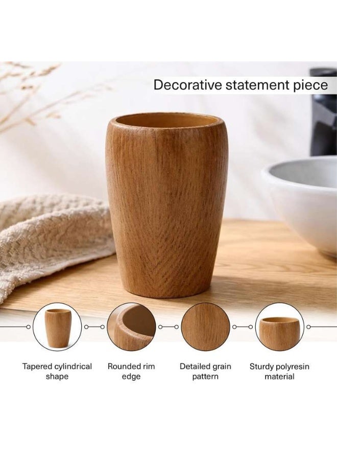 Pan Home Natural Wooden Tumbler for Home - Image 4