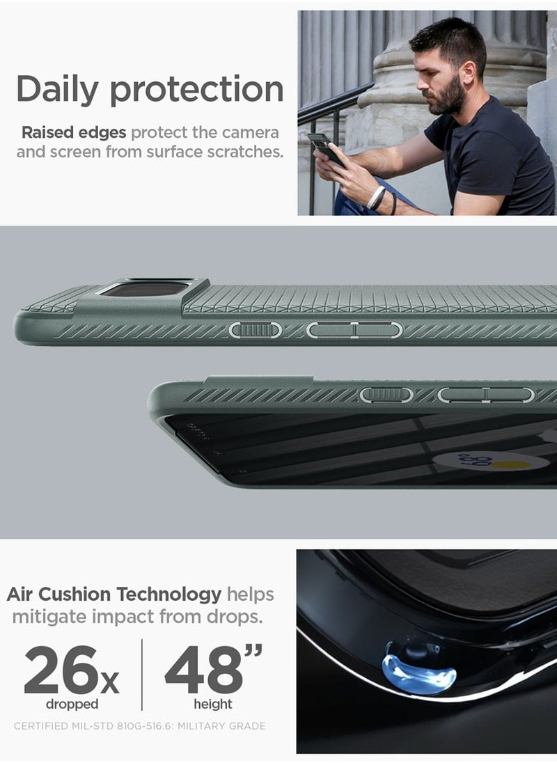 Spigen غطاء حماية Liquid Air لهاتف Google Pixel 8 Pro - أخضر داكن  - Image 4