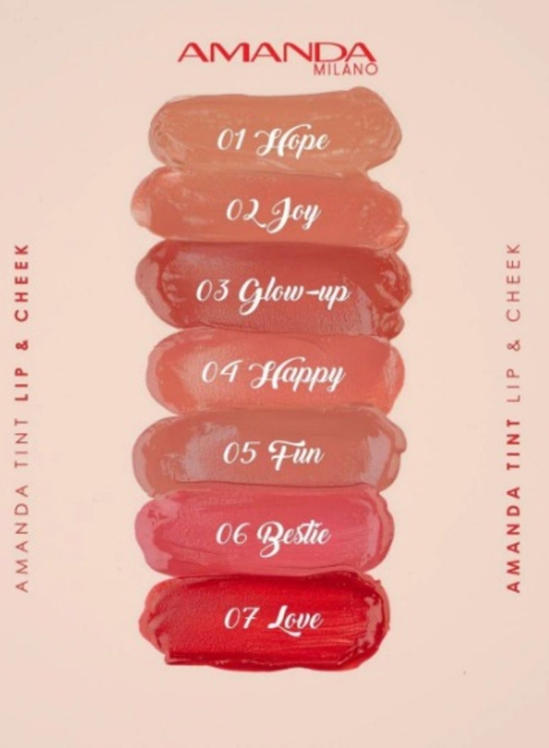 أماندا 02 أحمر شفاه وخدود أماندا تينت - جوي - Image 4