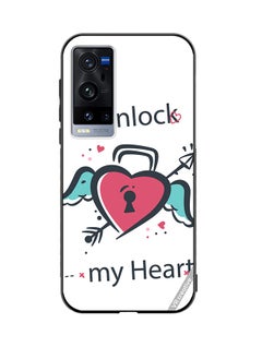 Protective Case Cover For Vivo X60 Pro Plus Unlock My Heart Design Multicolour