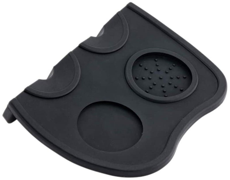 AOE Large Silicone Non-Slip Espresso Coffee Tamper Mat Black 20cm - Image 1