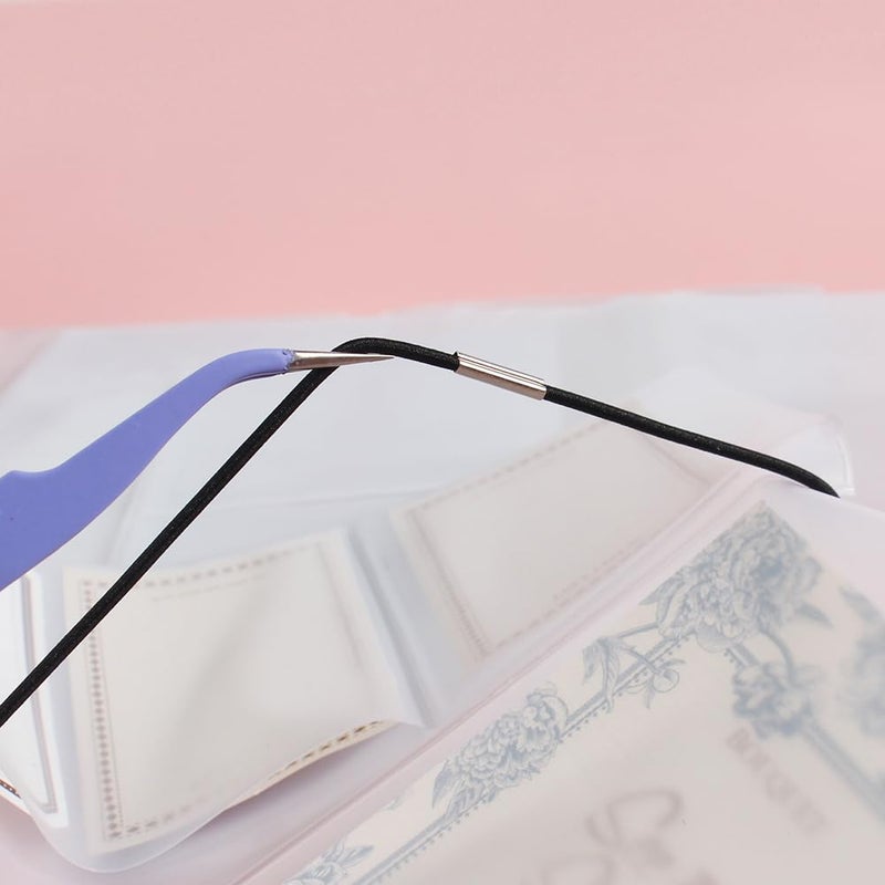 Dwpetzo Clear Zipper Pocket for Travelers Notebook, 4 Insert Personal Size Pouch Refill with 4 Elastic Bands for TN Accessories Paper Card Holder - Image 5