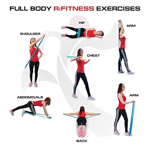 Furinno RFitness Professional Training Resistance Band 4-PC Set, RF1501 - Image 5