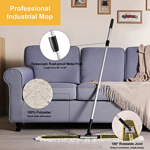 CLEANHOME منظف الأرضيات التجاري CLEANHOME 36" للمساحات الكبيرة مع مقبض طويل - Image 2