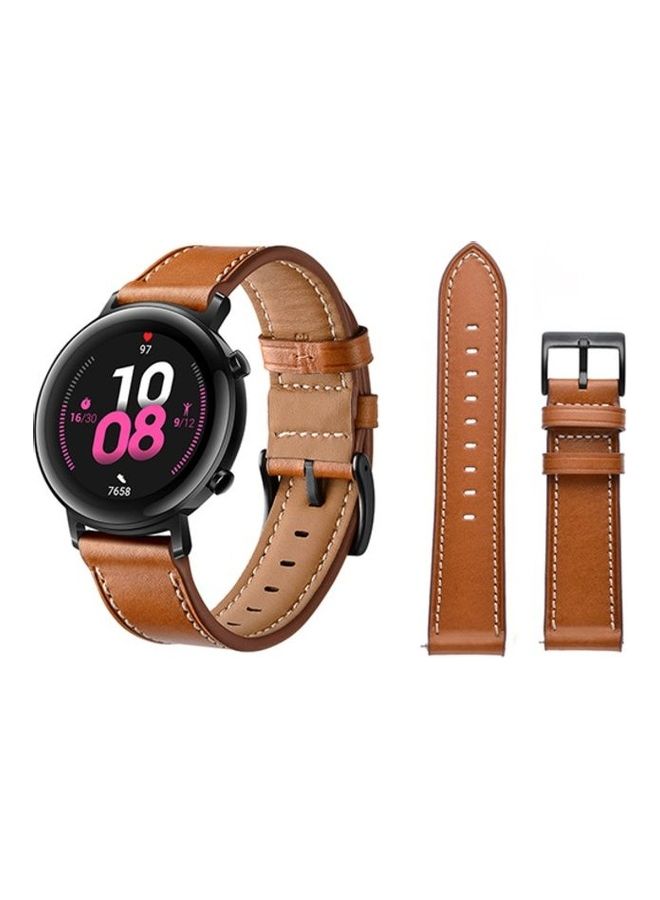 هوها سوار بديل أنيق لساعة هواوي GT/GT 2 بني - Image 1