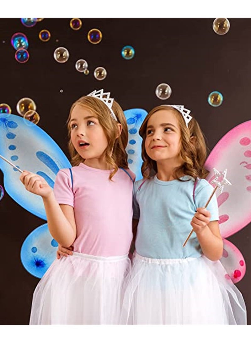 Excefore Butterfly Wings Dress Up Fairy Wings for Girls Princess Costumes Accessories Birthday Party Fairy Festival Rave Dress Up - Image 4