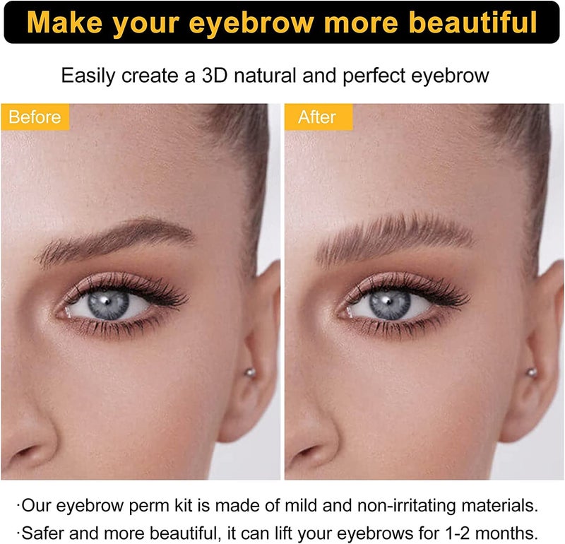 Lookmee Eyebrow Lamination Kit, Professional Instant Eyebrow Lift Kit, At Home DIY Long Lasting Eyebrow Perming Kit for Fuller and Messy Eyebrows - Image 5