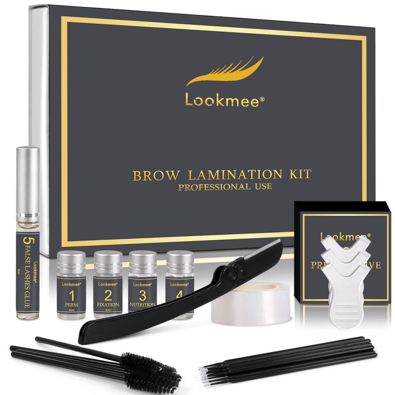 Lookmee Eyebrow Lamination Kit, Professional Instant Eyebrow Lift Kit, At Home DIY Long Lasting Eyebrow Perming Kit for Fuller and Messy Eyebrows - Image 1