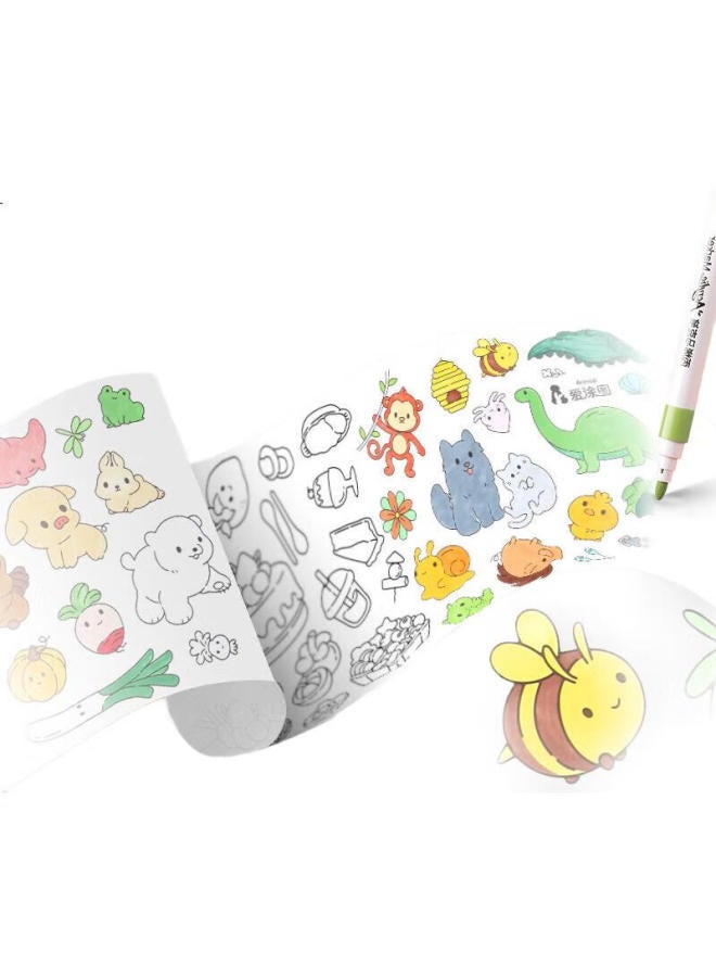 TRANSON Zhongsheng Art Supplies, Large Roll Drawing Paper, Coloring Book, Children'S Doodle Paper, Whole Roll, Large Sheet, Extra Large, Extra Long Drawing Roll Paper, Baby-Specific Paper, Drawing Paper, Large Drawing Paper, Art Paper, Thickened - Image 1