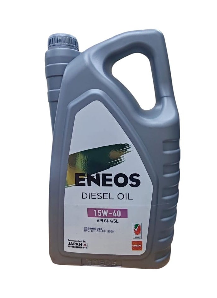 Oil ENEOS 15W40 MINERAL BASE OIL-CI-4/SL-5LTR, EMA22050005 