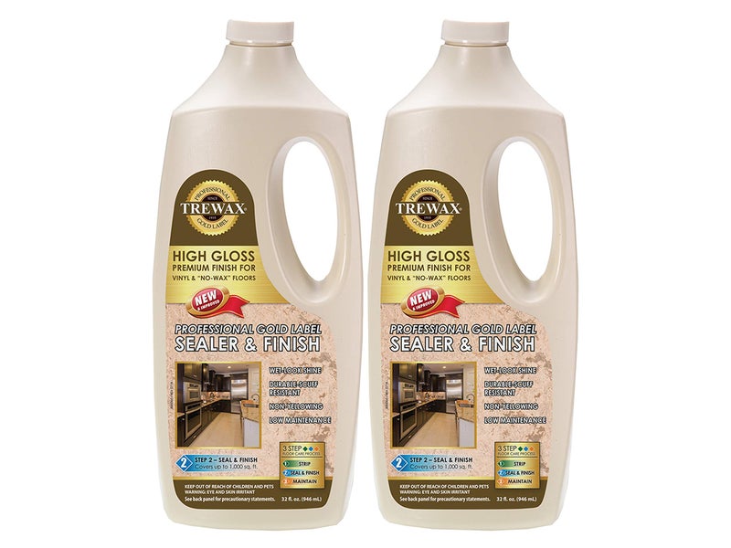 Trewax Professional Gold Label Sealer, Gloss, 32-Fluid Ounce, Pack of 2 - Image 1