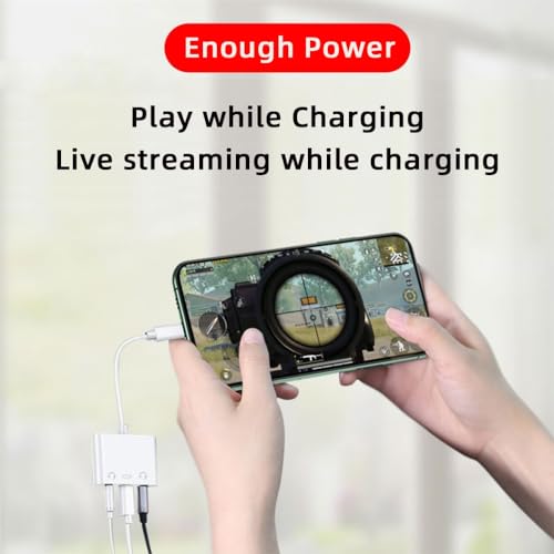 CY Type C USB-C to Dual 3.5mm Audio AUX & MIC Sound Card with PD Power Charge Adapter Compatible with Laptop Tablet Phone - Image 5