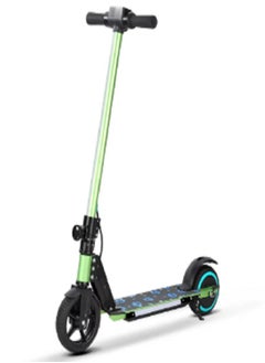 Scooter  Electric Scooter,  Foldable Kids Electric Scooters for Ages 8-16,LED Display, Colorful Lights, Adjustable Speed and Height, 16 Km/h & 20 Km Range E Scooter, Gift for Kids and Teenagers (Green)  - Image 1