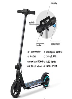 Scooter  Electric Scooter,  Foldable Kids Electric Scooters for Ages 8-16,LED Display, Colorful Lights, Adjustable Speed and Height, 16 Km/h & 20 Km Range E Scooter, Gift for Kids and Teenagers (Green)  - Image 2
