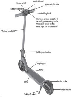 Scooter  Electric Scooter,  Foldable Kids Electric Scooters for Ages 8-16,LED Display, Colorful Lights, Adjustable Speed and Height, 16 Km/h & 20 Km Range E Scooter, Gift for Kids and Teenagers (Green)  - Image 4