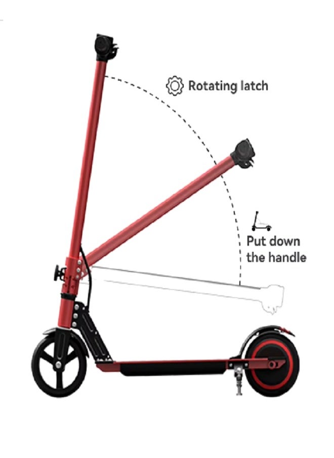 Scooter  - Electric Scooter,  Foldable Kids Electric Scooters for Ages 8-16,LED Display, Colorful Lights, Adjustable Speed and Height, 16 Km/h & 20 Km Range E Scooter, Gift for Kids and Teenagers (Green) - Image 1