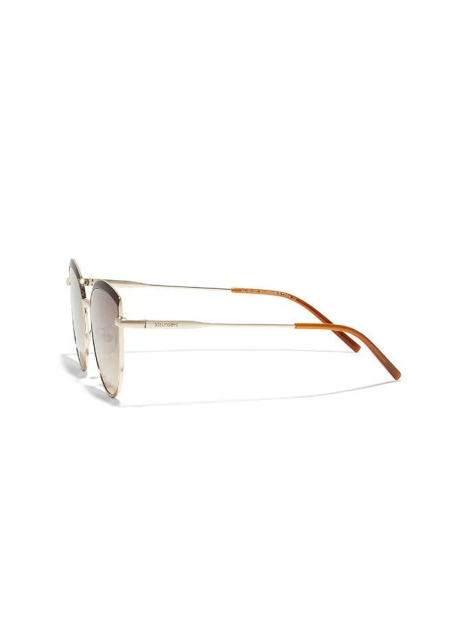 30 سندايز نظارات شمسية نسائية من أوريليا، عين القطة، حماية من الأشعة فوق البنفسجية ، بني