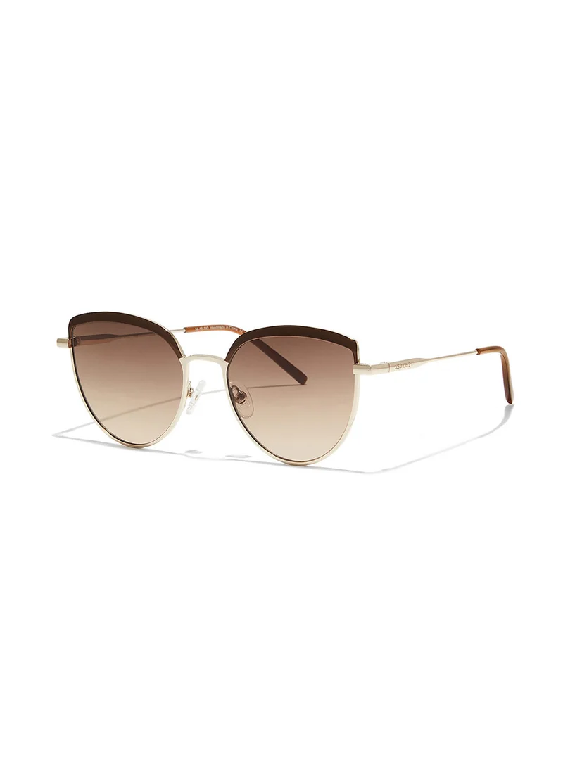 30Sundays Aurelia,Women Sunglasses, Cat Eye Sunglasses, UV Protection: UV400 (Brown,Brown)