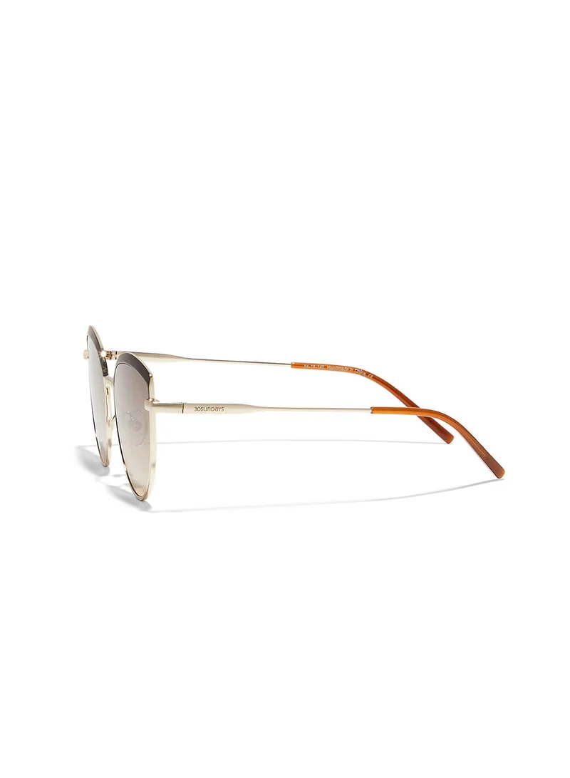 30 سندايز Aurelia,Women Sunglasses, Cat Eye Sunglasses, UV Protection: UV400 (Brown,Brown)