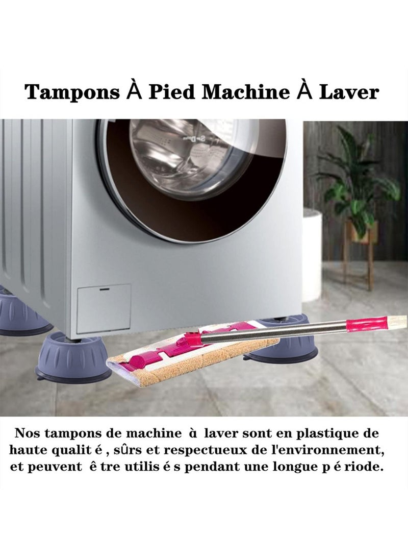 4x Washing Machine Foot Pads, Shock and Noise Cancelling, Non-Slip for Washers and Dryers - Image 2