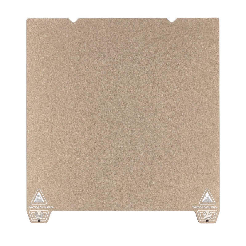 لوحة بناء من البولي إيثيلين الإيثيليني (PEI) بنمط ماسي مقاس 235x235مم مع أذنين مزدوجتين لطابعة Ender 3 S1 Pro ثلاثية الأبعاد، تتميز بتماسك ممتاز وإزالة سهلة. - Image 2