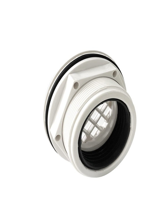CKB 2 Inch PVC White Filter Shower Drain, White Round Plastic Shower Receiver Drain for Shower Base. - Image 5