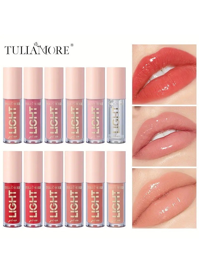 ORiTi ملمع شفاه كاندي مرطب بـ 6 ألوان - ملمع شفاه بيرليسسينت مرآة عاري مع ملمع شفاه طبيعي وزيت شفاه هدايا عيد الحب - Image 2