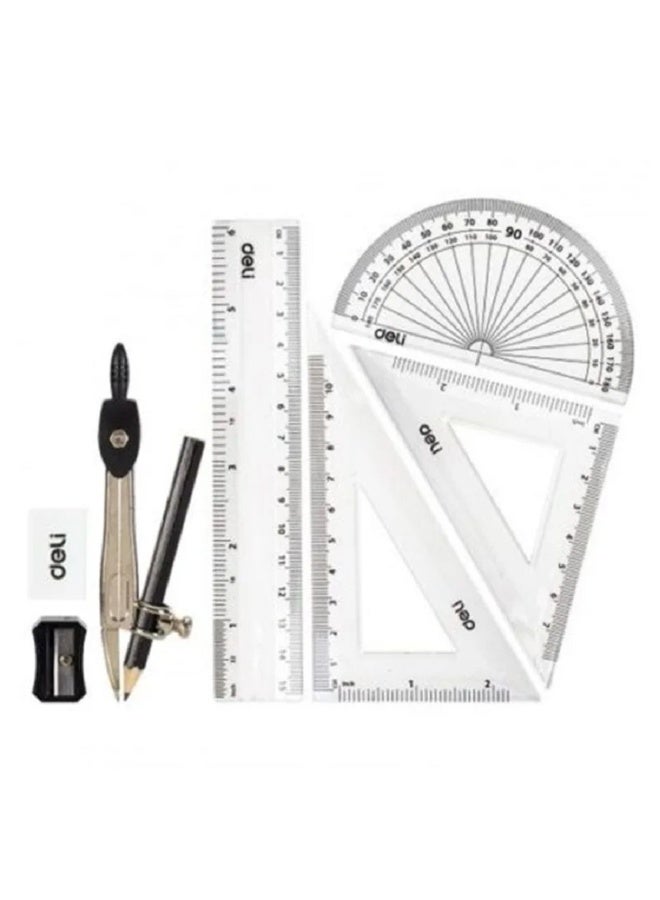 DELI METAL GEOMETRY SET 8PCS EG30505 - Image 4