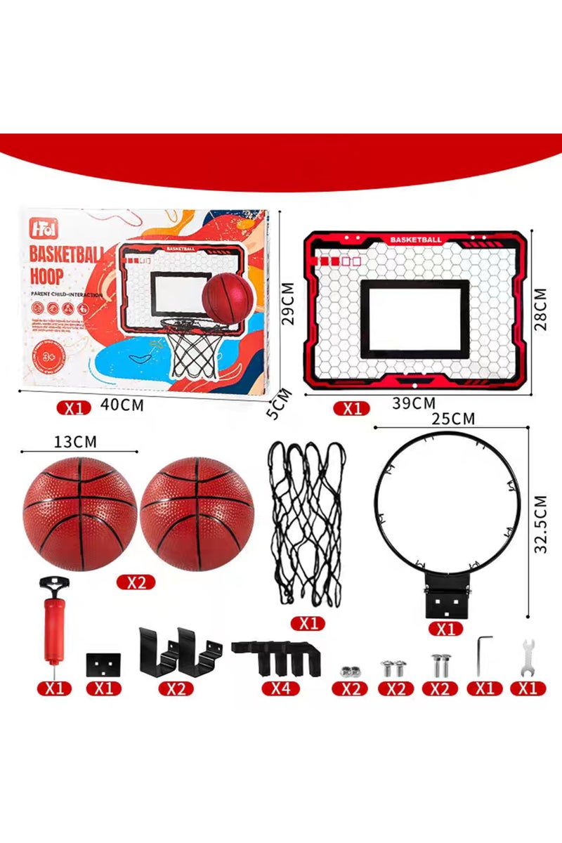 Taizz Ventures Mini Basketball Hoop for Kids, Indoor Basketball Hoop with 2 Basketballs, Colorful LED and Scoreboard, Mini Hoop Toys for 5 6 7 8 9 10 11 12 Year Old Boys Girls - Image 2