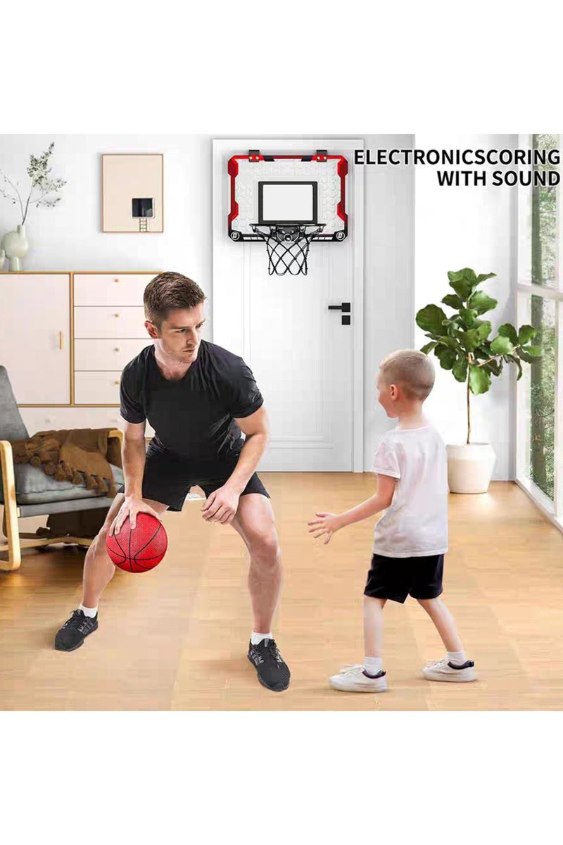 Taizz Ventures Mini Basketball Hoop for Kids, Indoor Basketball Hoop with 2 Basketballs, Colorful LED and Scoreboard, Mini Hoop Toys for 5 6 7 8 9 10 11 12 Year Old Boys Girls - Image 3