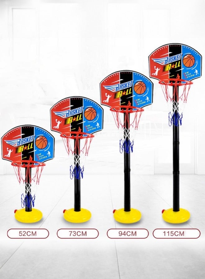 أوكيوز حامل كرة السلة للأطفال للاستخدام الداخلي والخارجي، لعبة رياضية قابلة لتعديل الارتفاع مع كرة واحدة ومضخة هواء - Image 3