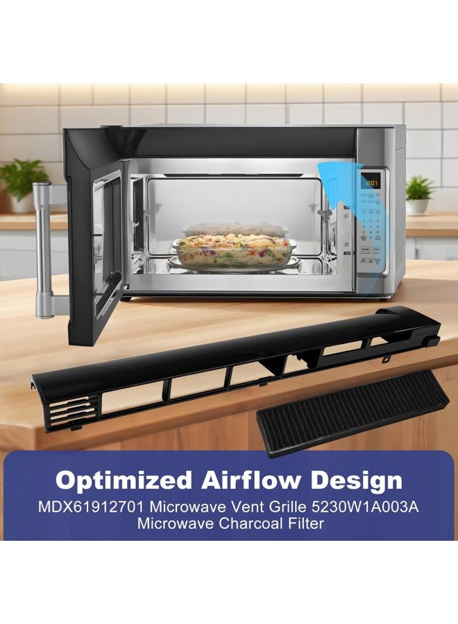 FBULWSEC 197 MDX61912701 Microwave Oven Top Vent Grille,vent for LG 87583,87587,AP5202555,2119394, AH3535252, EA3535252, PS3535252 - Image 3