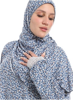 سيزار اسدال صلاة حريمي مزود بنقش ورد  - Image 5