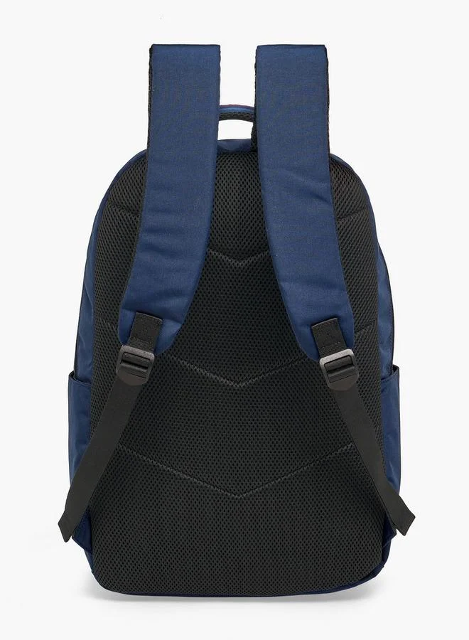 Lee Cooper NAVY Solid School Backpack For Kids 13+ Years With Padded Laptop Sleeve  | Best Price UAE