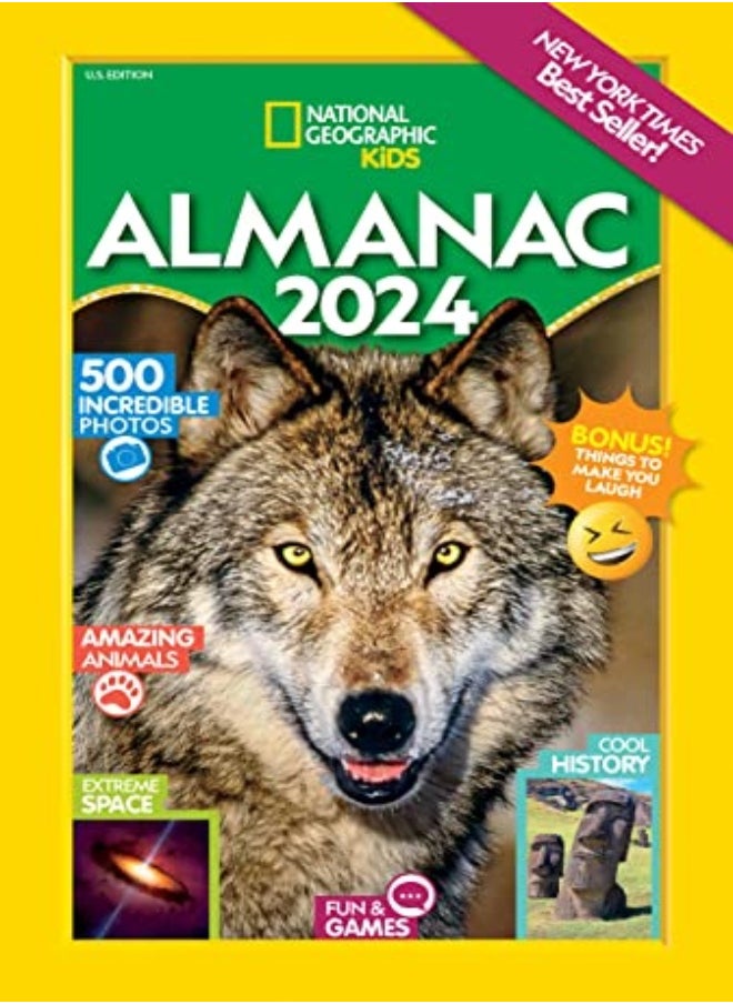 NAT GEO KIDS ALMANAC 2024 U S ED 
