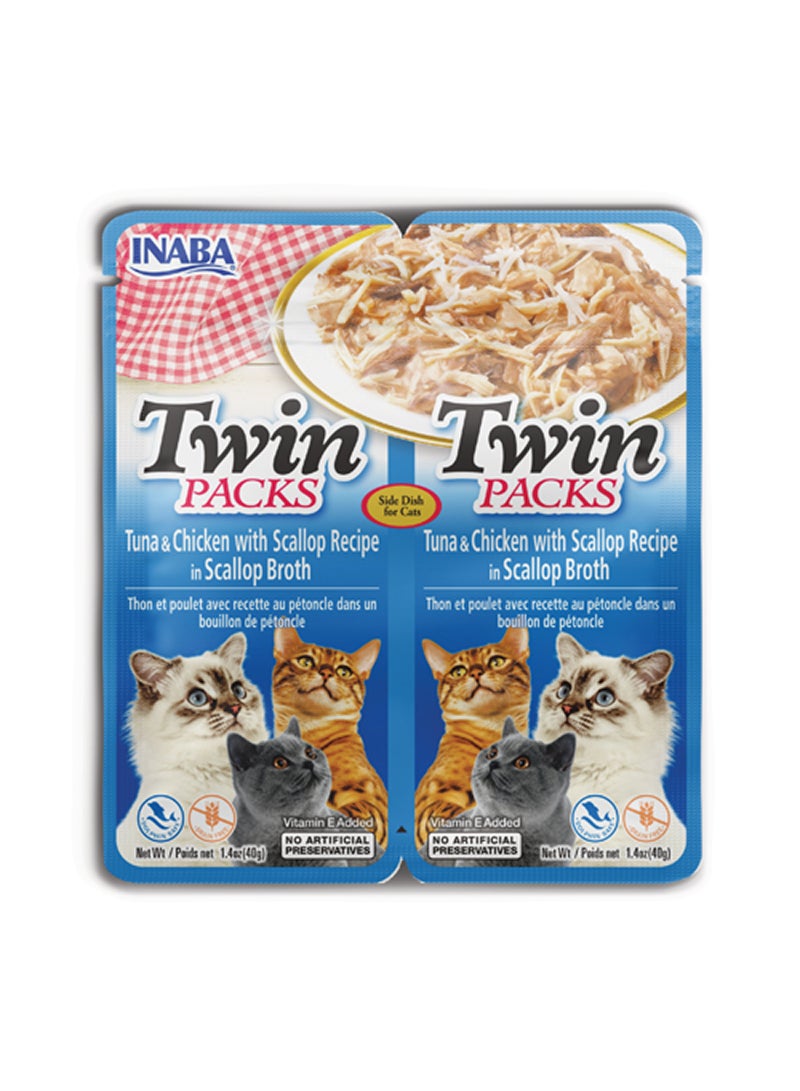 INABA Tuna And Chicken With Scallop Recipe In Scallop Broth Twin 40G - Image 1