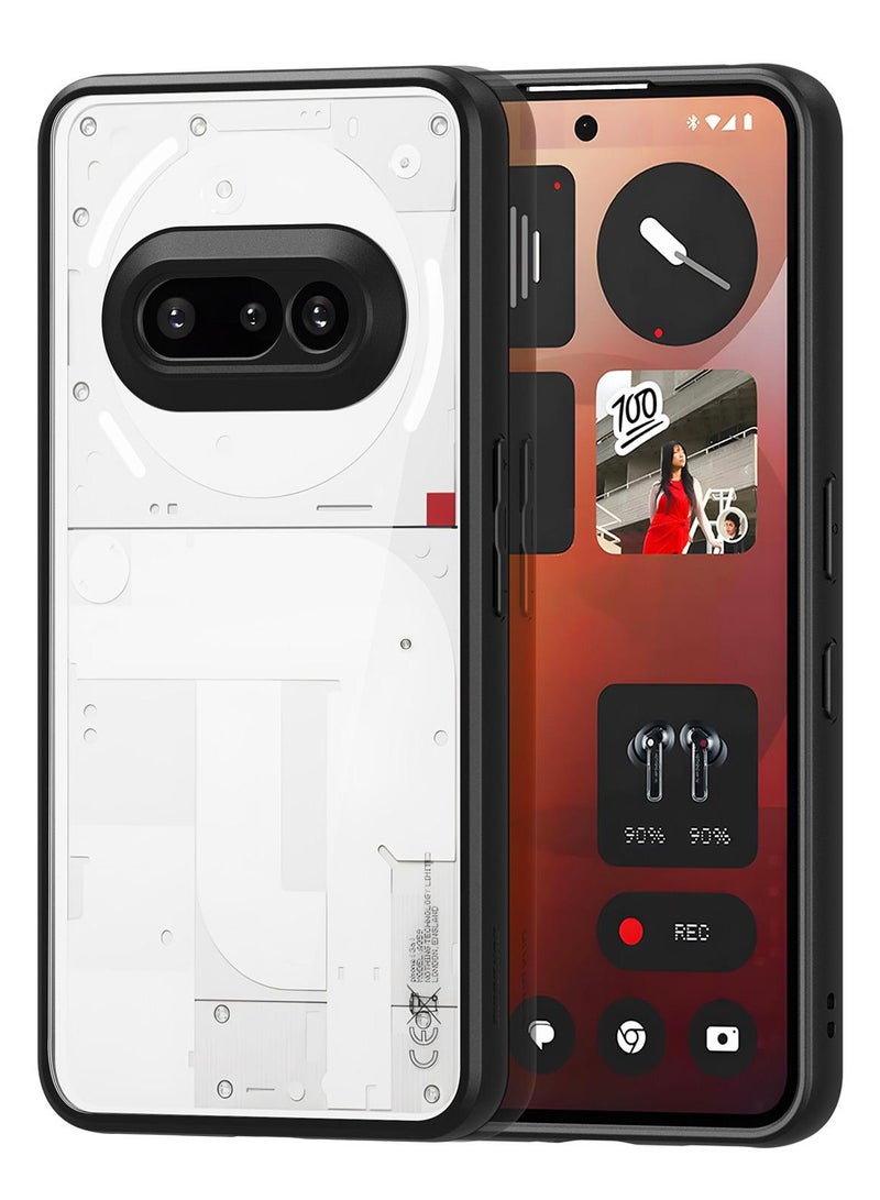 DUX DUCIS Aimo Cover for the Nothing Phone 3a mobile phone slim transparent matte cover made of TPU polycarbonate, polypropylene, silicone - black
