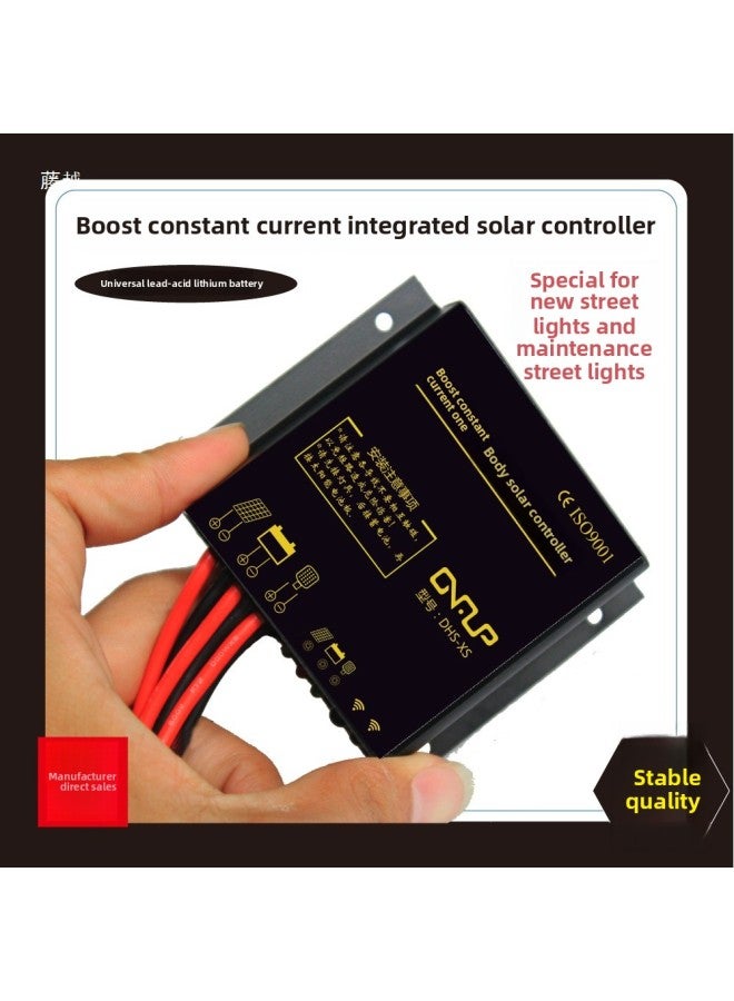 Boost Constant Current Street Light Solar Controller 12V24V10A Drive Integrated Light Control Time Control With Remote Control Function-Colour:12.8v10a Lithium Iron Phosphate Pure Light Control Mode Full Power 14.6 Volts  - Image 5