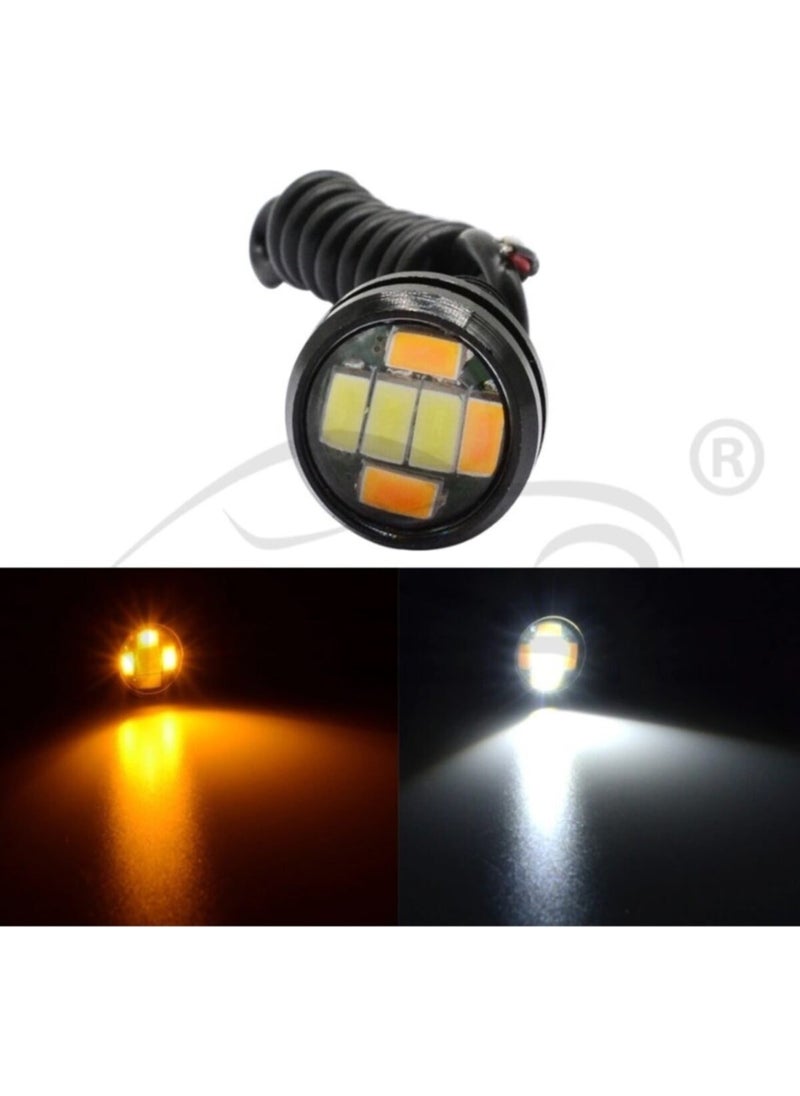 EC Shop Tek Store Orange White Double Color Eagle Eye LED Under Mirror LED  - Image 5