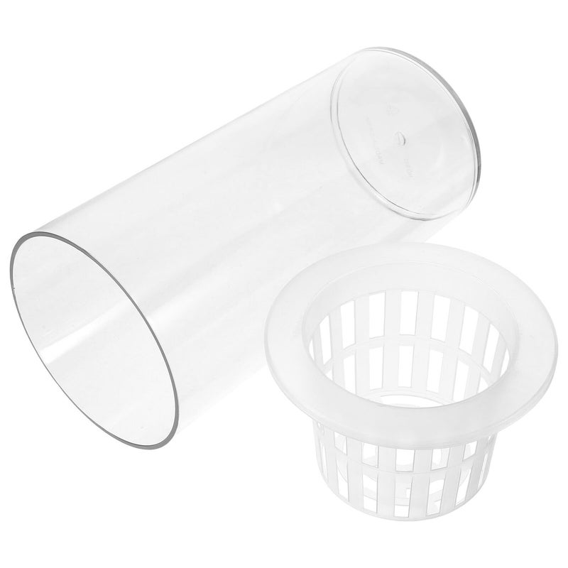 Desktop Plastic Cylindrical Aquarium Tank For Betta Fish Office Living Room Decor 200ml - Image 2