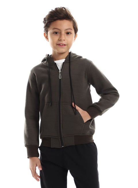 سوتشيرت هودي بسحاب للجنسين