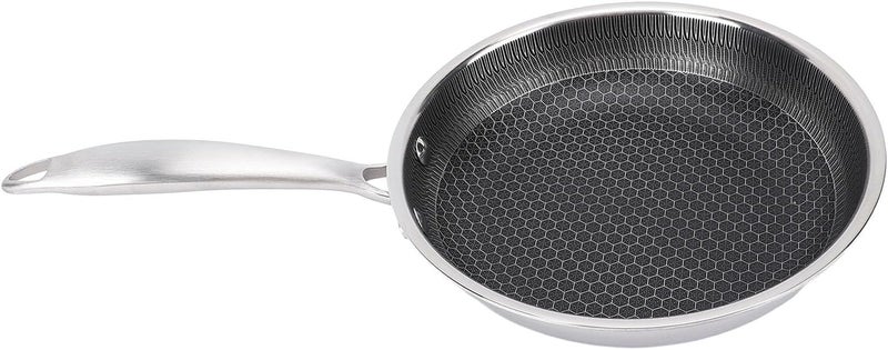 Nonstick Stainless Steel Fry Pan Double Sided Skillet for Gas Range Dishwasher Safe Kitchen Cooking (20cm) - Image 2